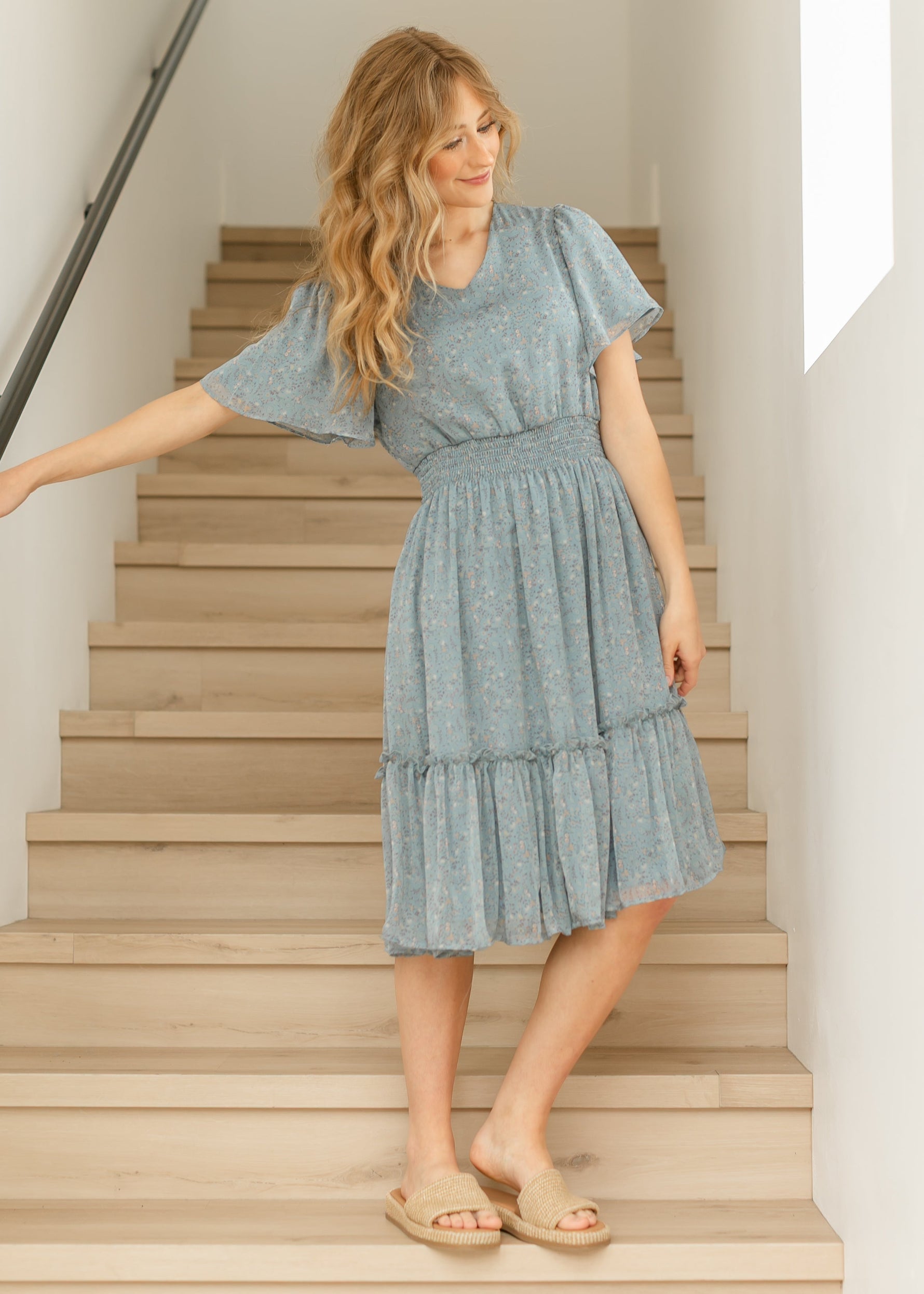 Sophie Floral Midi Dress - By Baano