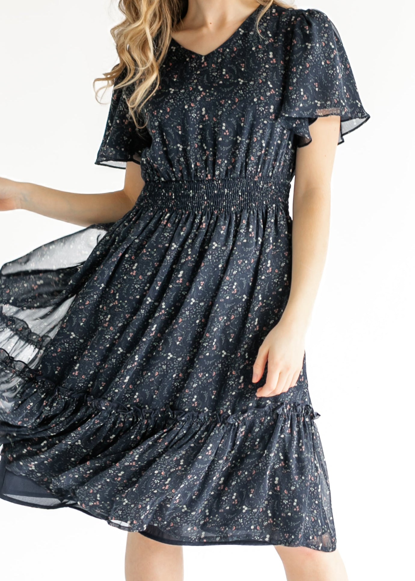 Sophie Floral Midi Dress - By Baano