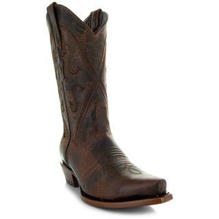 Cheyenne Cowgirl Boots | Women's Snipped Toe Leather Boots (M50041) - By Baano
