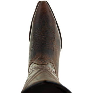 Cheyenne Cowgirl Boots | Women's Snipped Toe Leather Boots (M50041) - By Baano