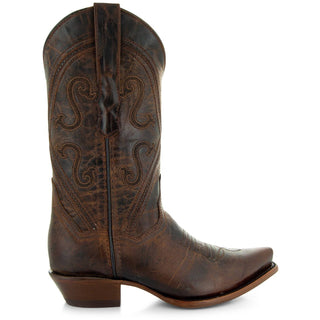 Cheyenne Cowgirl Boots | Women's Snipped Toe Leather Boots (M50041) - By Baano