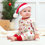 Baby Holiday Bamboo Romper – Christmas Print One-Piece - Noel - By Baano
