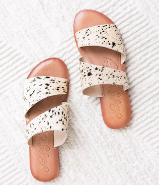 Spirited Sandals in Black and White Naughty Monkey