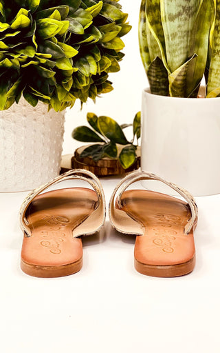 Spirited Sandals in Black and White Naughty Monkey
