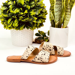 Spirited Sandals in Black and White Naughty Monkey