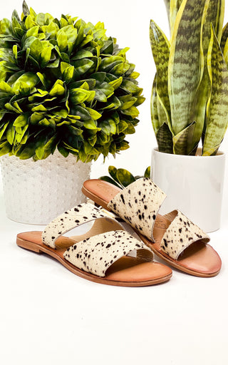 Spirited Sandals in Black and White Naughty Monkey