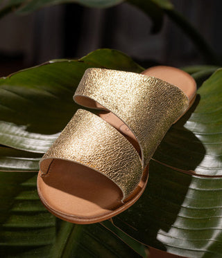 Spirited Sandals in Gold Naughty Monkey