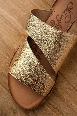 Spirited Sandals in Gold Naughty Monkey