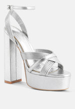 Splendid Crisscross Straps High Heel Sandals