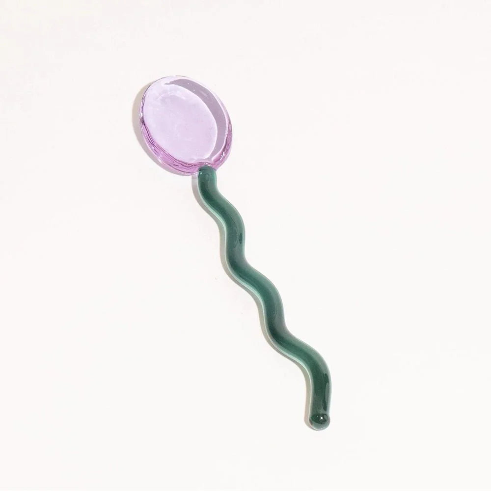 Squiggle Glass Spoon