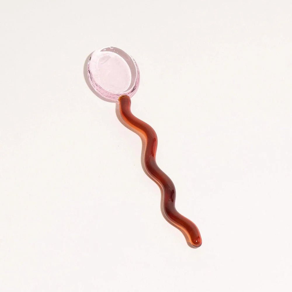 Squiggle Glass Spoon