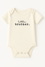 Little Brother Organic Cotton Short Sleeve Baby Bodysuit - By Baano