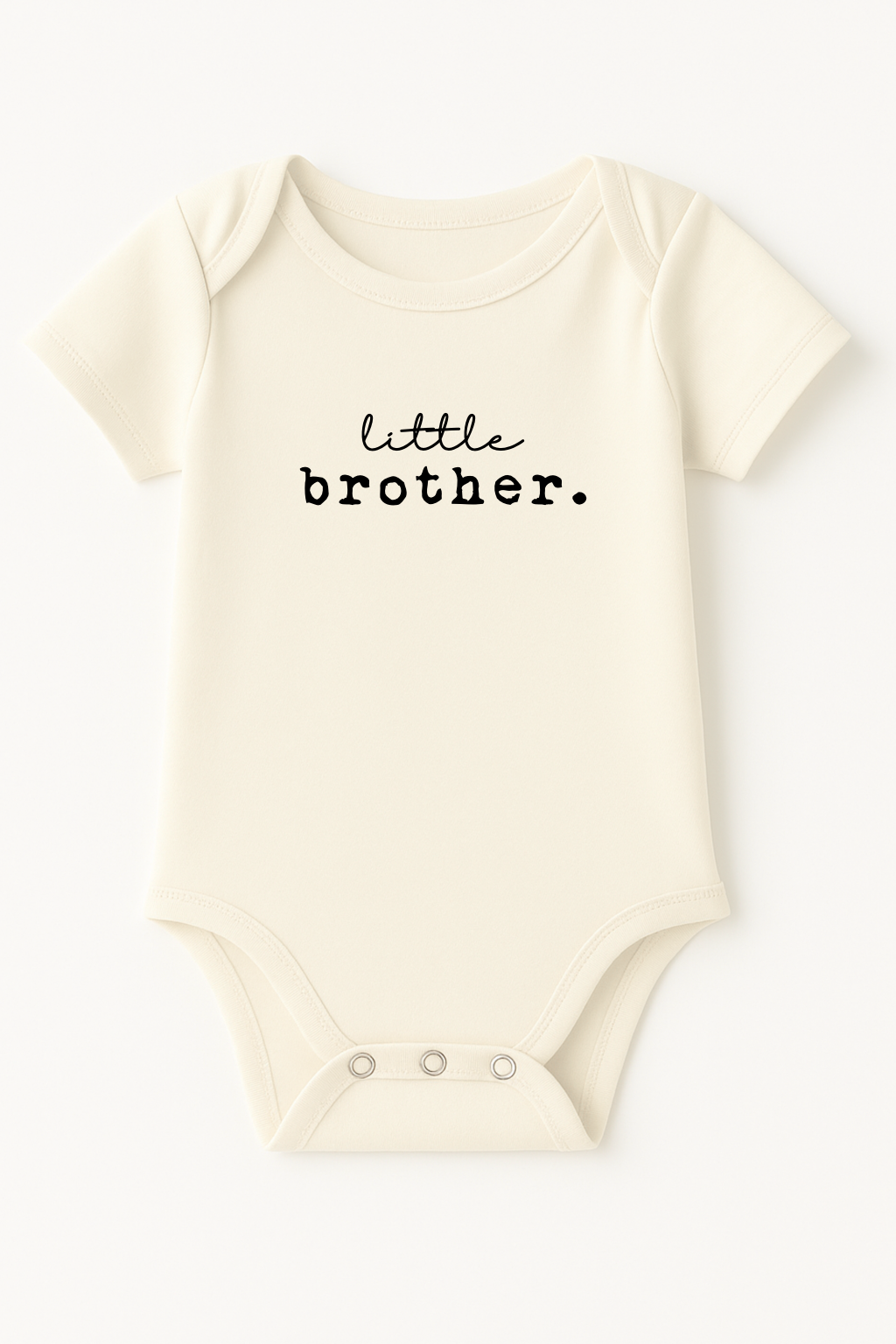 Little Brother Organic Cotton Short Sleeve Baby Bodysuit - By Baano