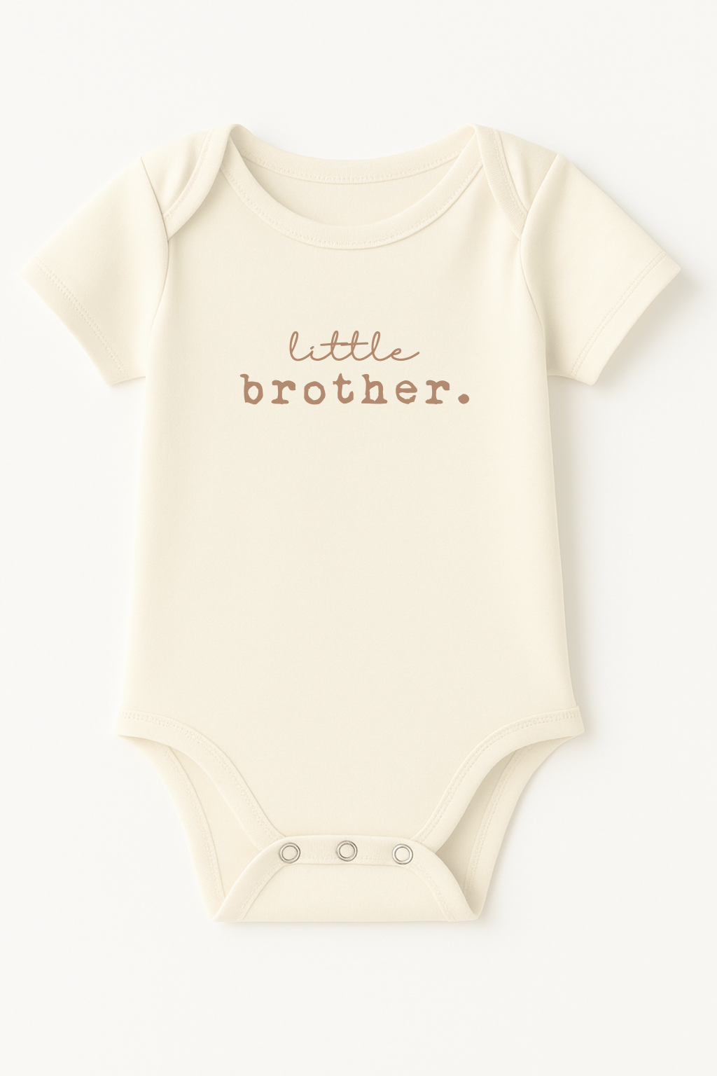 Little Brother Clay Organic Cotton Baby Bodysuit Short Sleeve - By Baano