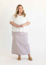 Stella Lilac Denim Maxi Skirt - FINAL SALE