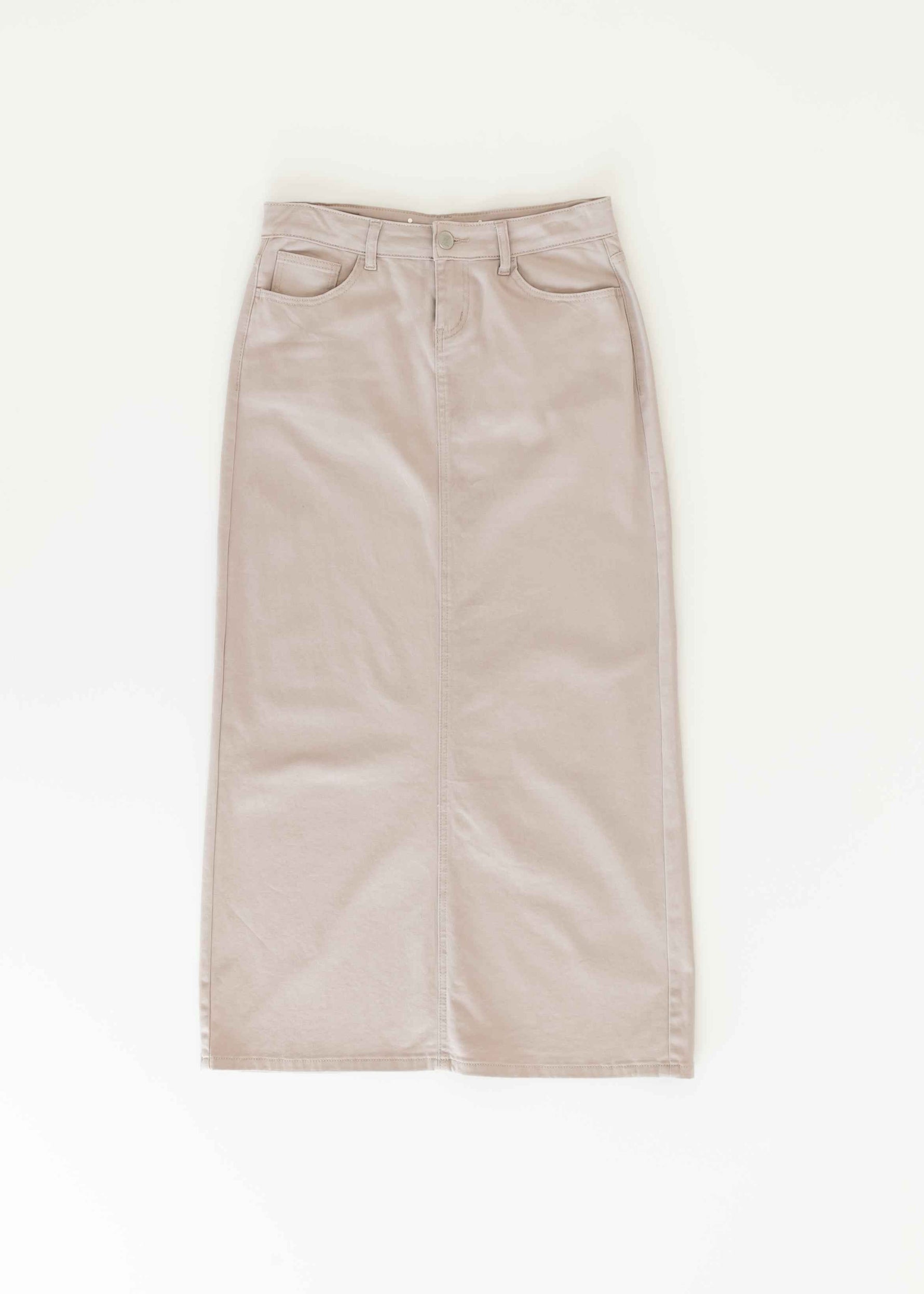 Stella Lilac Denim Maxi Skirt - FINAL SALE