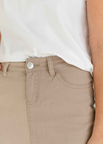 Stella Simply Taupe Denim Maxi Skirt
