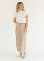 Stella Simply Taupe Denim Maxi Skirt