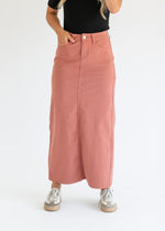 Stella Denim Maxi Skirt - By Baano