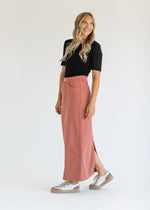 Stella Denim Maxi Skirt - By Baano