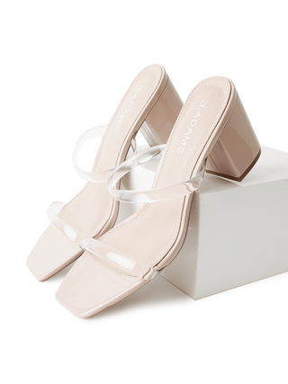 Stormi | Clear/Beige Patent