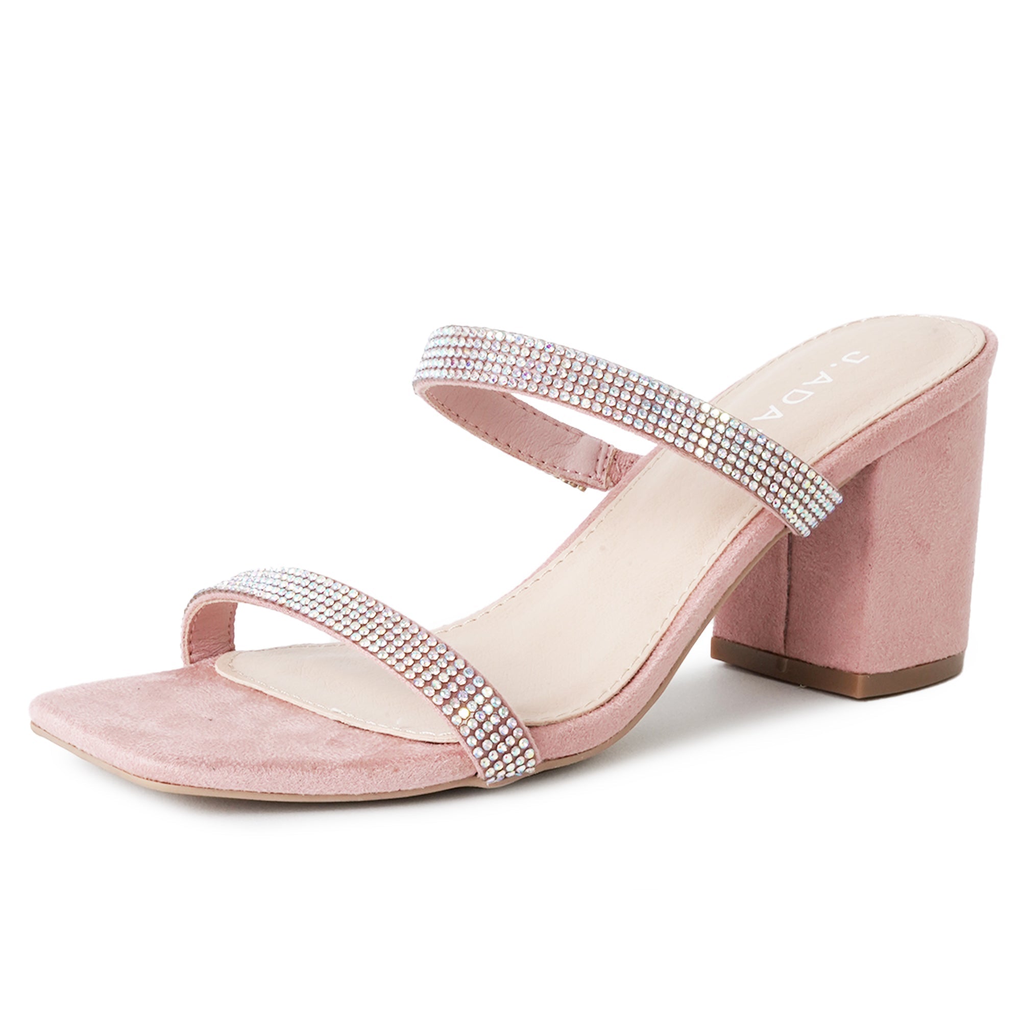 Stormi | Rhinestone/Pink Suede - By Baano