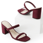 Stormi | Burgundy Suede - By Baano