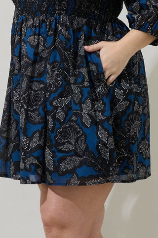 Aurina Smocked Mini Dress