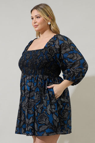 Aurina Smocked Mini Dress