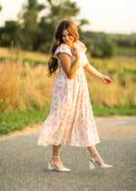 Summer Cap Sleeve Midi Dress - By Baano