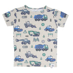 Trucks Diggers Construction  Summer Pajama Set - By Baano