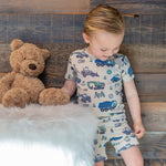 Trucks Diggers Construction  Summer Pajama Set - By Baano