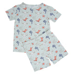 Bulls Boots Lasso Western Summer Pajama Set - By Baano