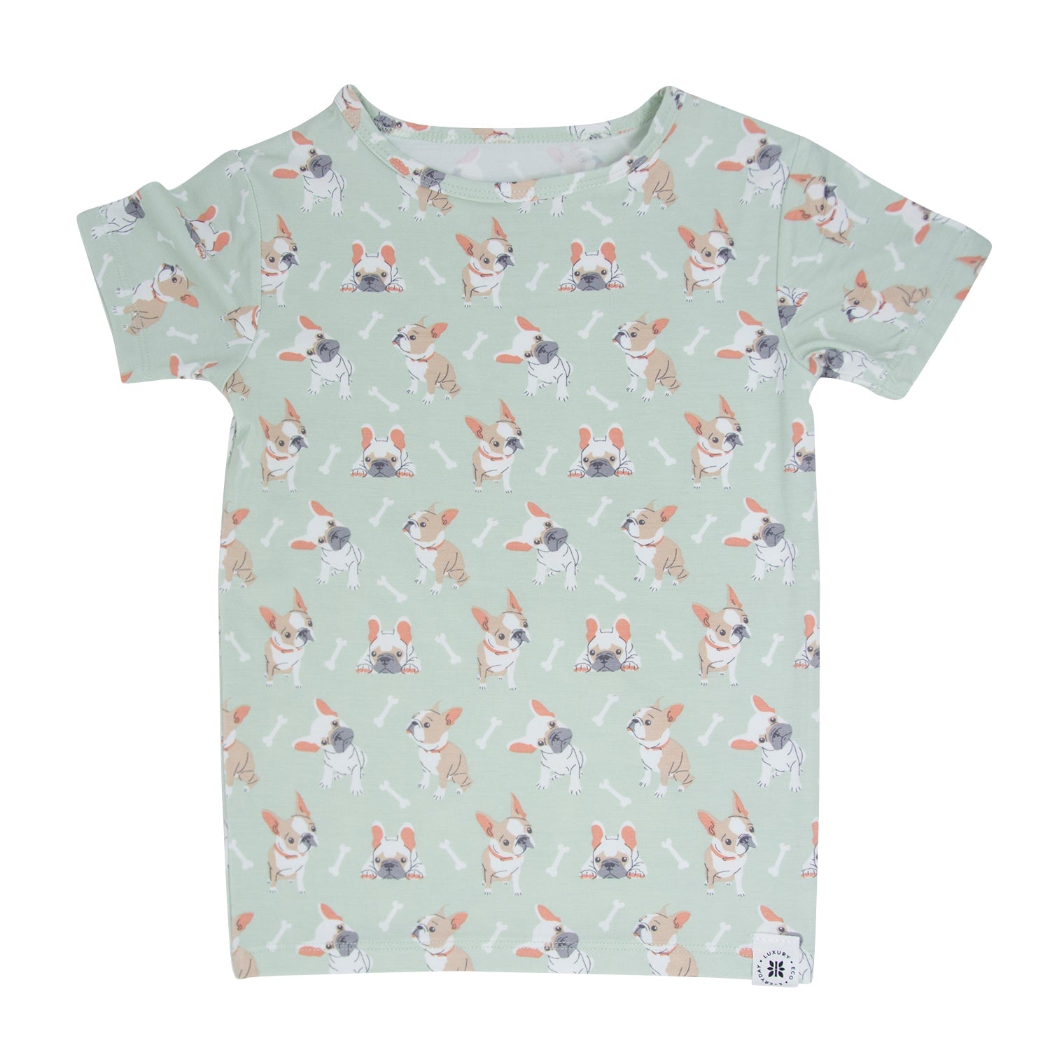 Mint Frenchie Puppy Summer Pajama Set - By Baano