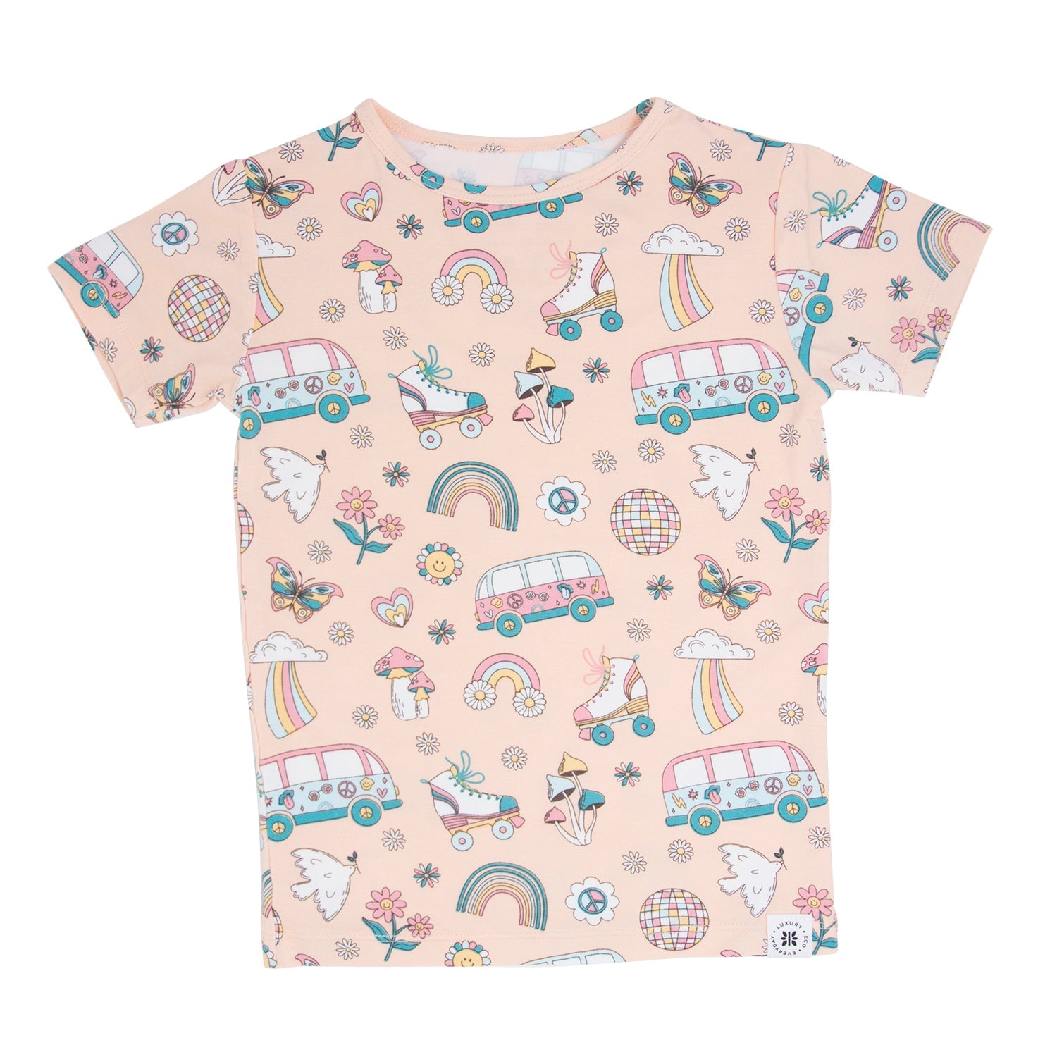 Retro Roller Skates Summer Pajama Set - By Baano