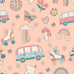 Retro Roller Skates Summer Pajama Set - By Baano