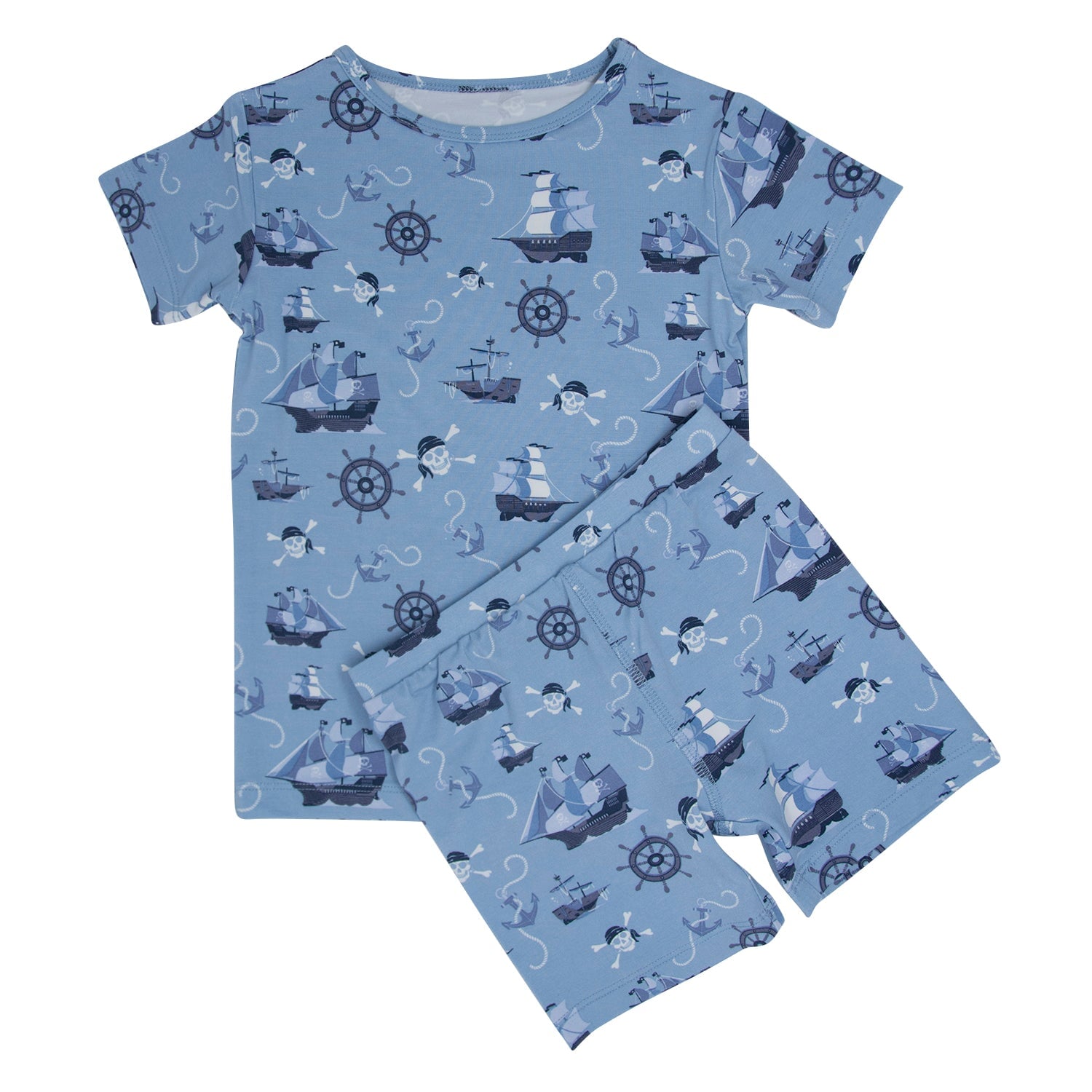 Pirate Ships Summer Pajama Set - By Baano