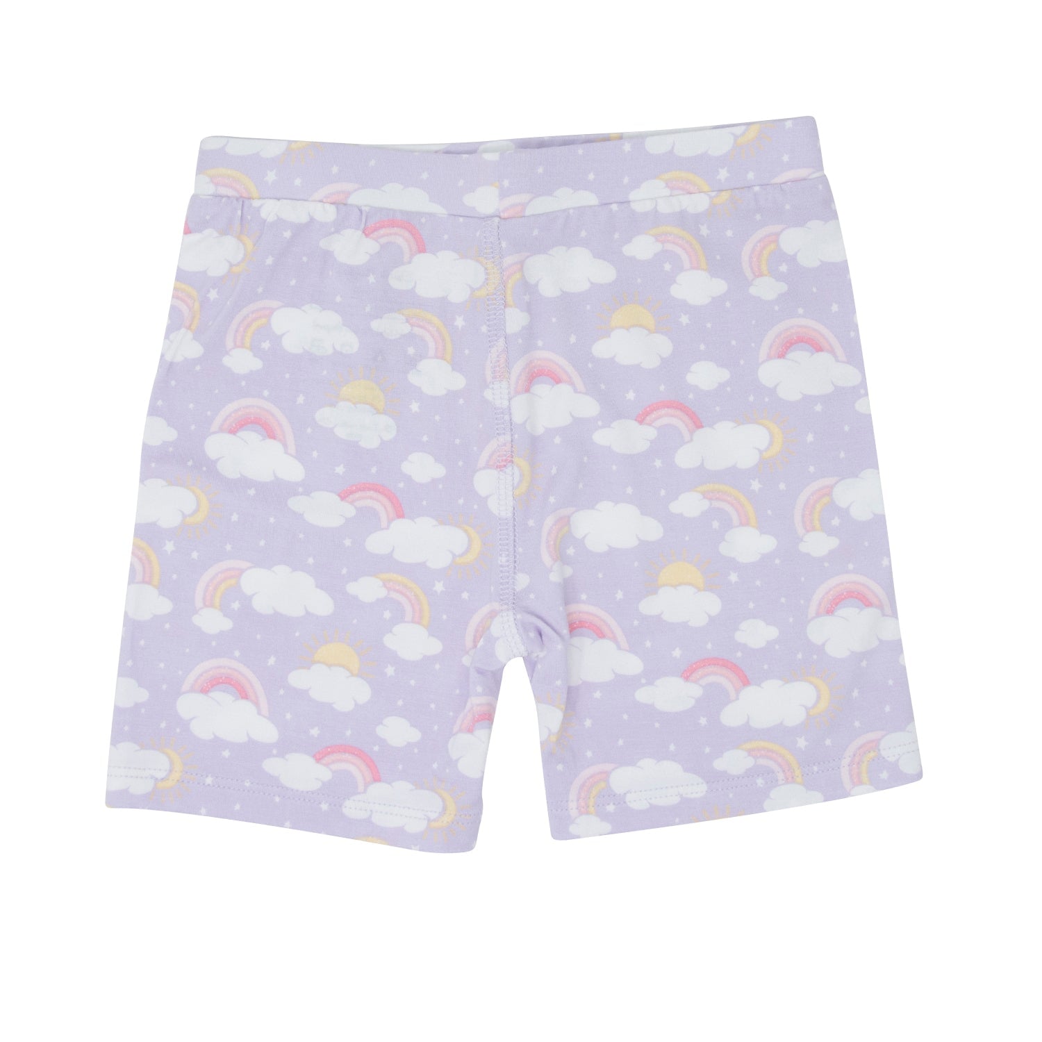 Lavender Rainbows and Clouds Summer Pajama Set - By Baano