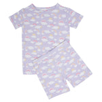 Lavender Rainbows and Clouds Summer Pajama Set - By Baano