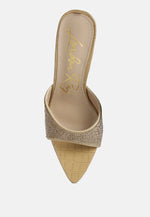 Sundai Rhinestone Embellished Stiletto Sandals