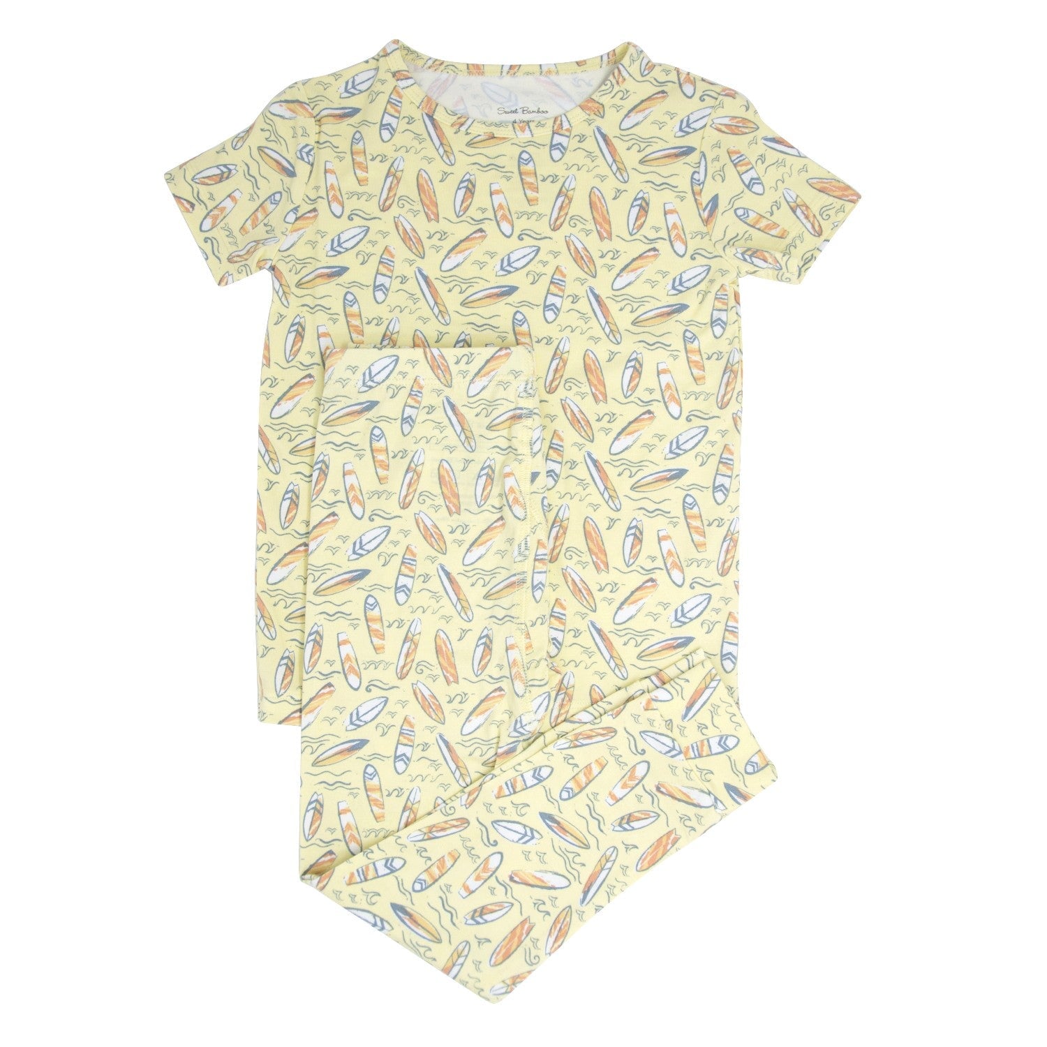 Surfboard Waves Big Kid Pajama S/S - By Baano