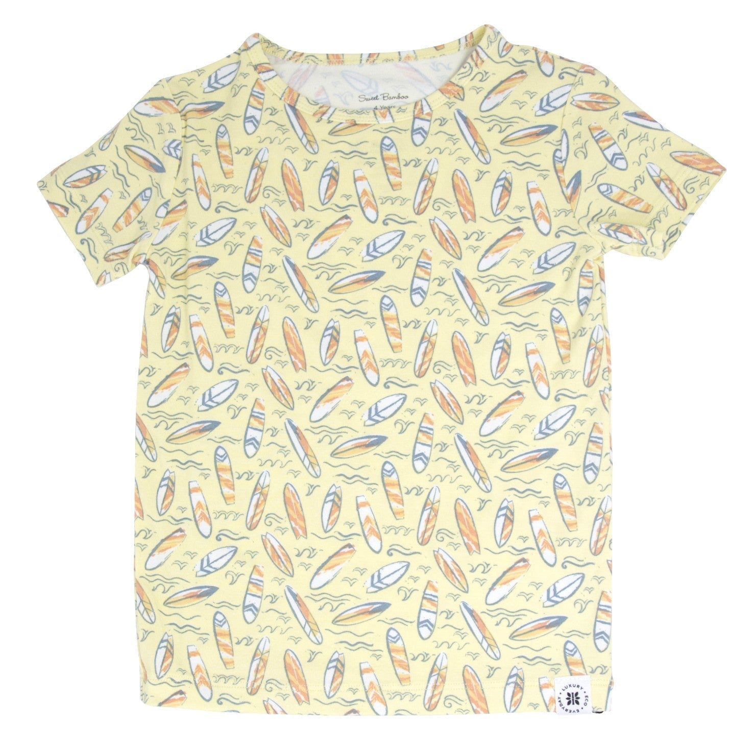 Surfboard Waves Big Kid Pajama S/S - By Baano