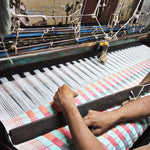 Quilted Sujani Throw Blanket - Pink, Green and White