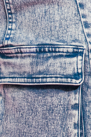 DREAMCATCHER WASHED DENIM SKIRT - By Baano