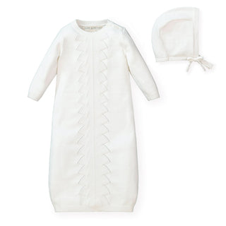 Sweater Gown and Bonnet Set - Glamourous Grace