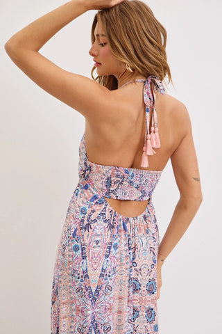 Boho Halter Maxi Dress