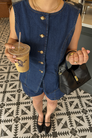 DRIVE-IN MOVIE DENIM SHORT - By Baano