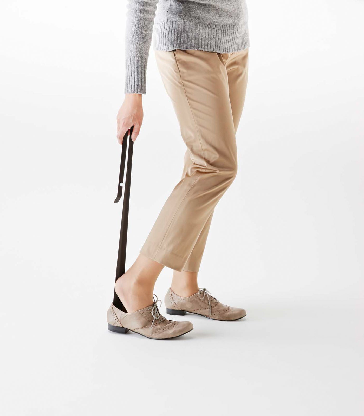 Long-Handled Shoehorn - Steel - By Baano