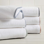 Cotton Border-Stitched 6-Piece Towel Set - Valery Collection