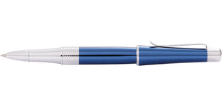 Beverly Translucent Cobalt Blue Lacquer Rollerball Pen - By Baano